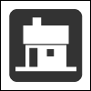 A simple house icon.